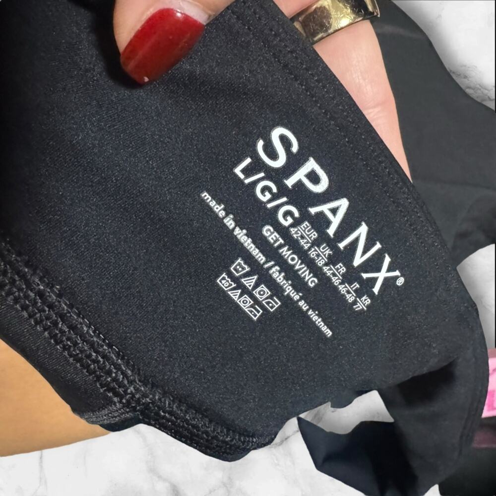 SPANX black shorts skirt romper, large - Picture 3 of 9